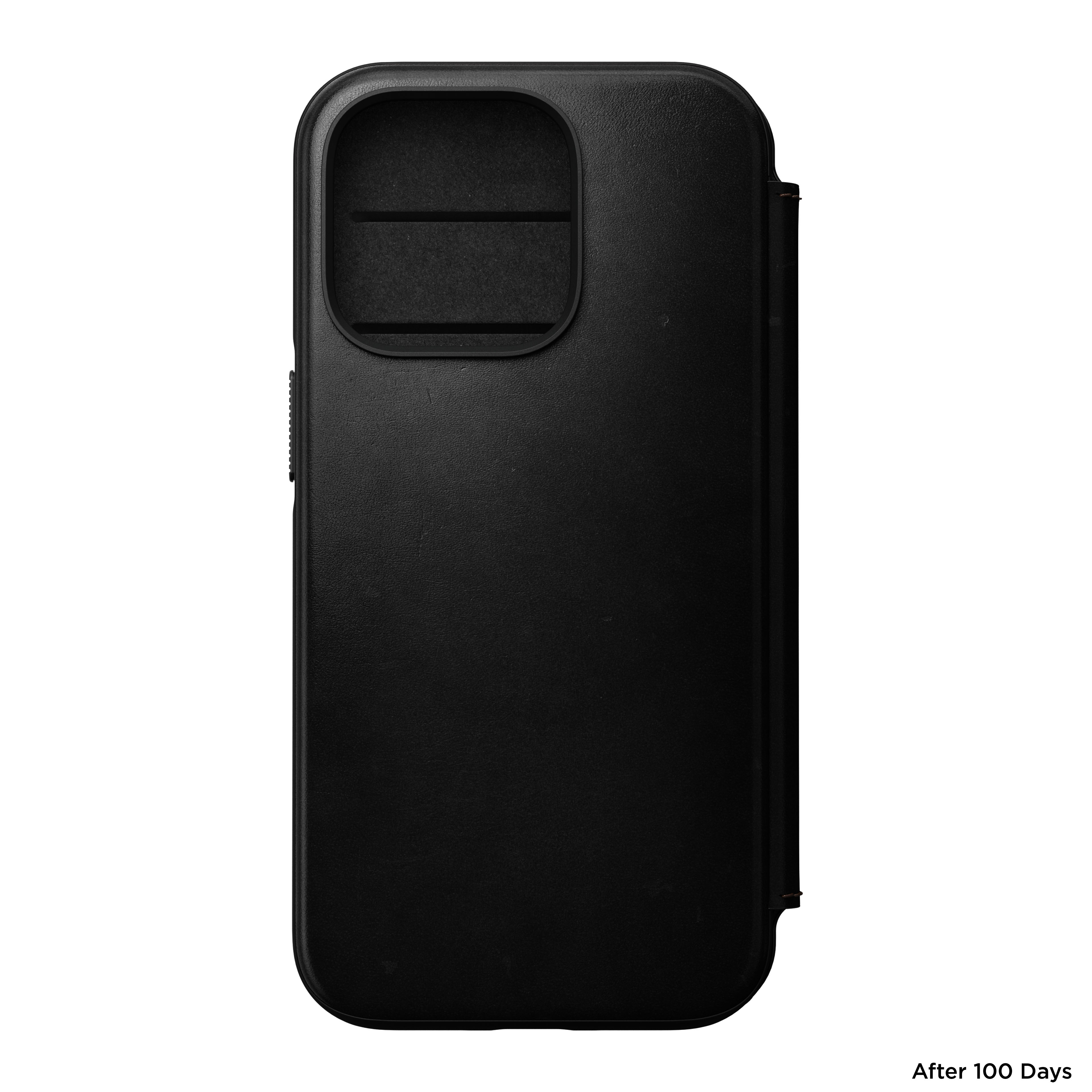 Modern Horween Leather Folio MagSafe iPhone 14 Pro Black