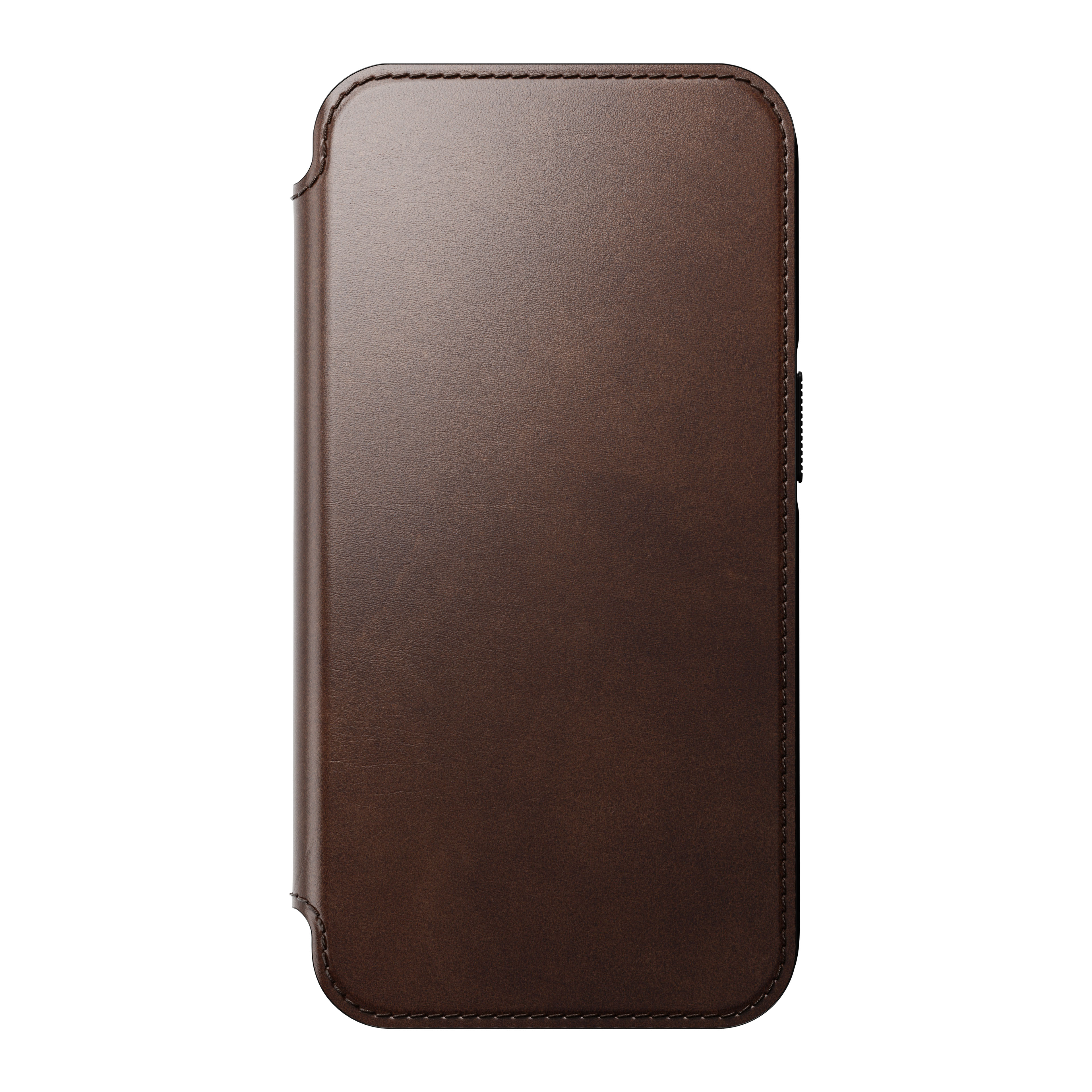 Modern Horween Leather Folio MagSafe iPhone 14 Pro Rustic Brown