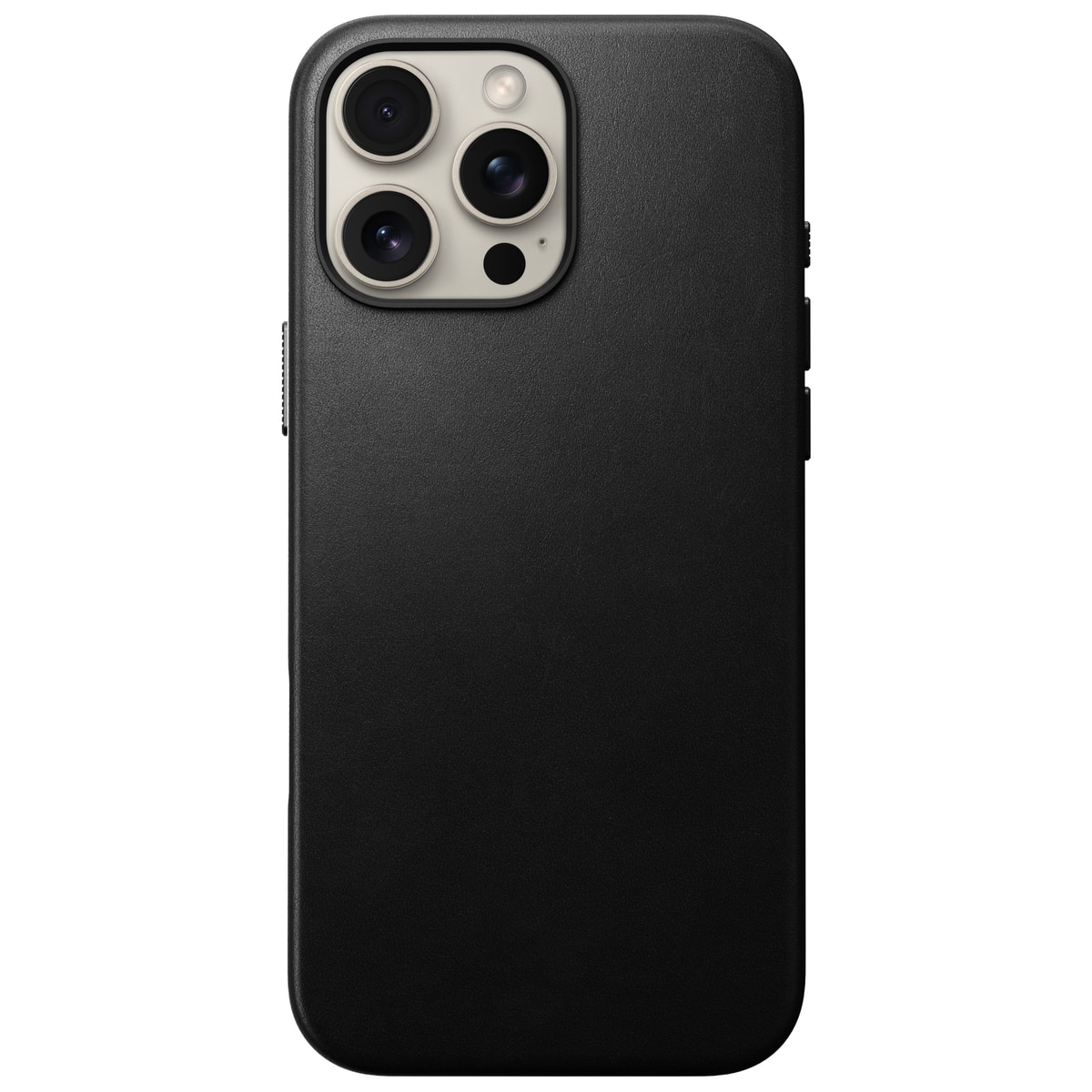 Cover Traditional Leather MagSafe iPhone 16 Pro Max Black