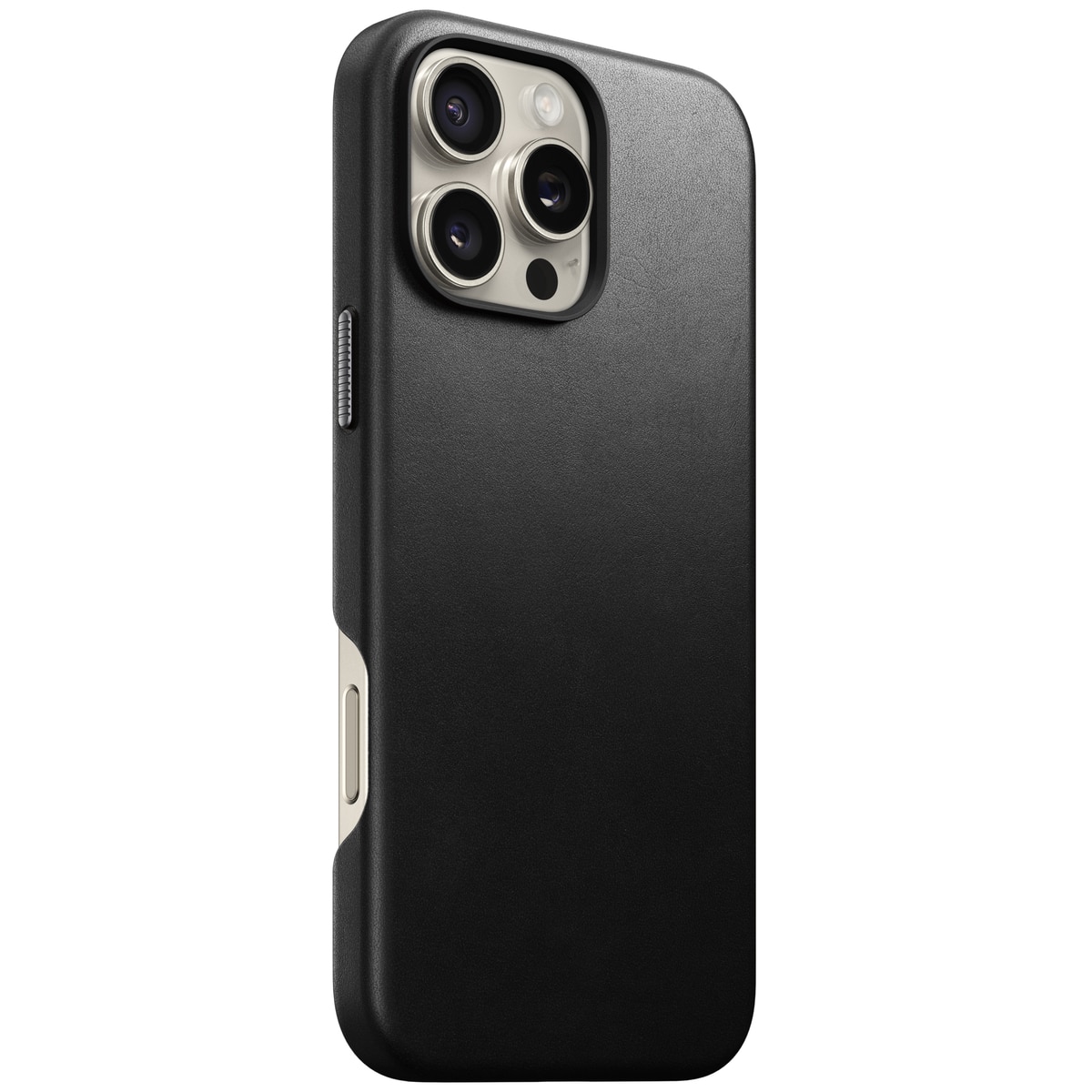 Cover Traditional Leather MagSafe iPhone 16 Pro Max Black