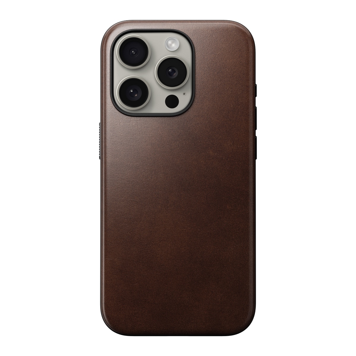 Cover Modern Case Horween Leather MagSafe iPhone 15 Pro Rustic Brown