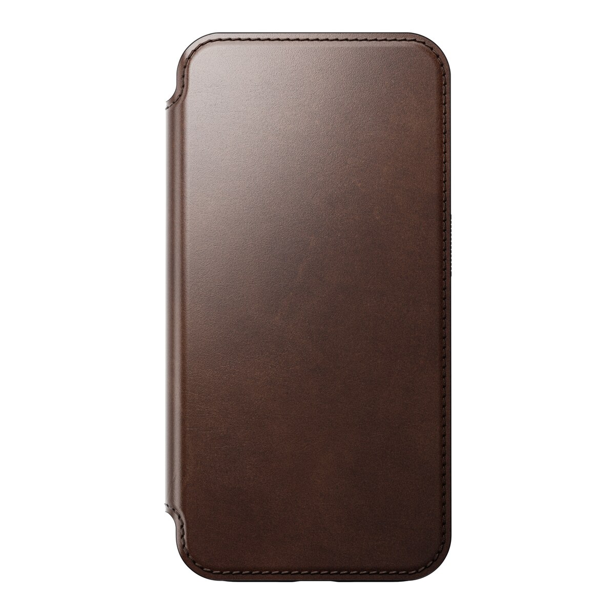 Modern Horween Leather Folio MagSafe iPhone 15 Pro Rustic Brown