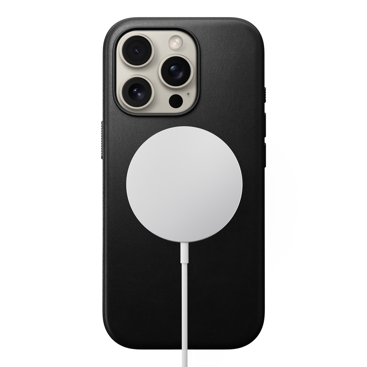 Cover Modern Leather MagSafe iPhone 16 Pro Black