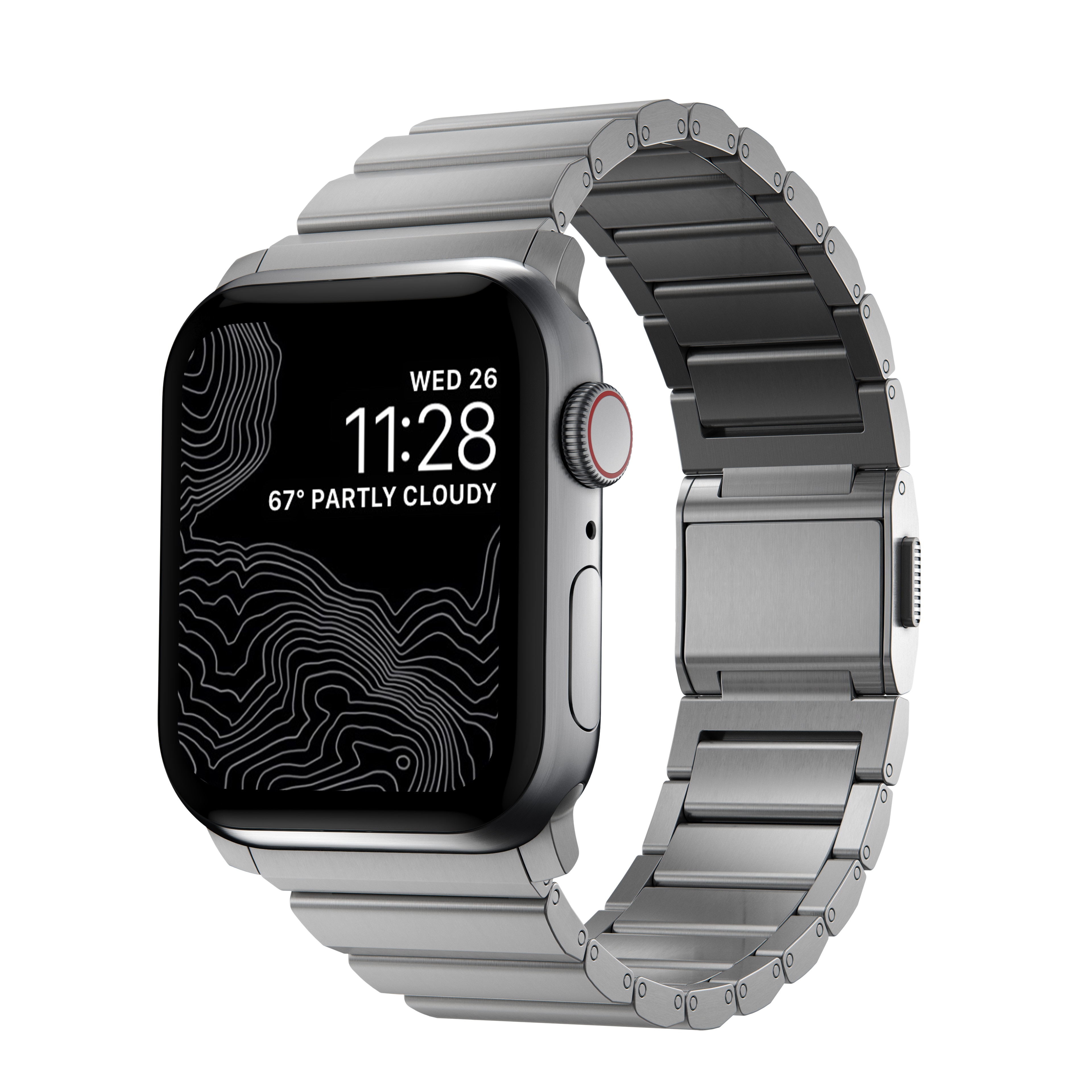 Titanium Band Apple Watch 44mm Silver