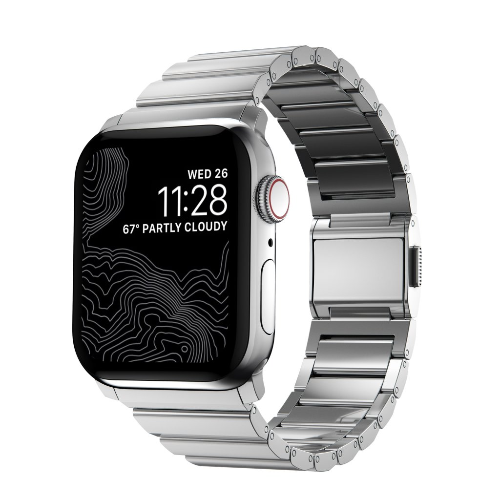 Steel Band Apple Watch 41mm Series 7 Silver