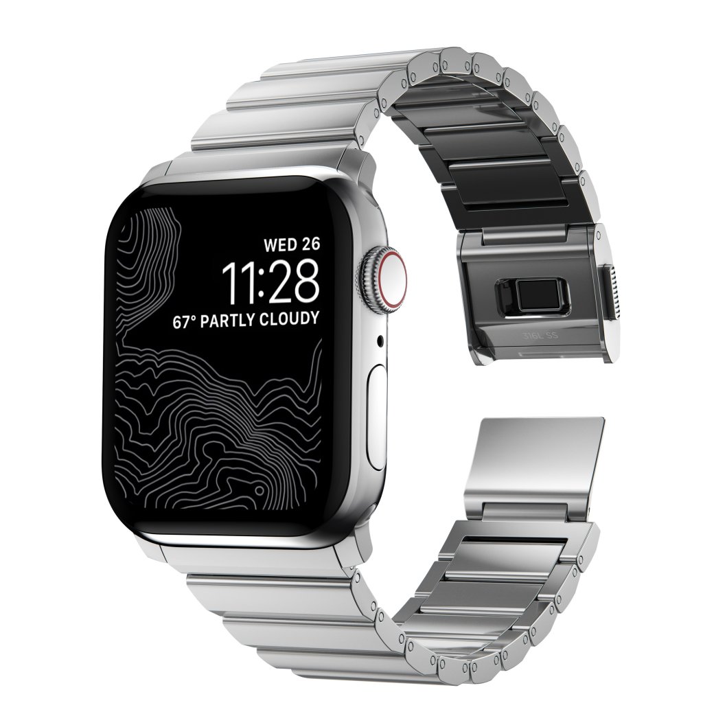 Steel Band Apple Watch 41mm Series 7 Silver