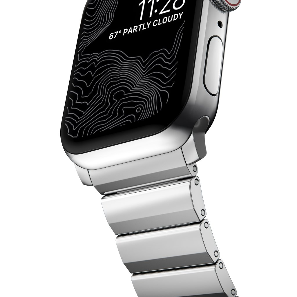 Steel Band Apple Watch 41mm Series 7 Silver