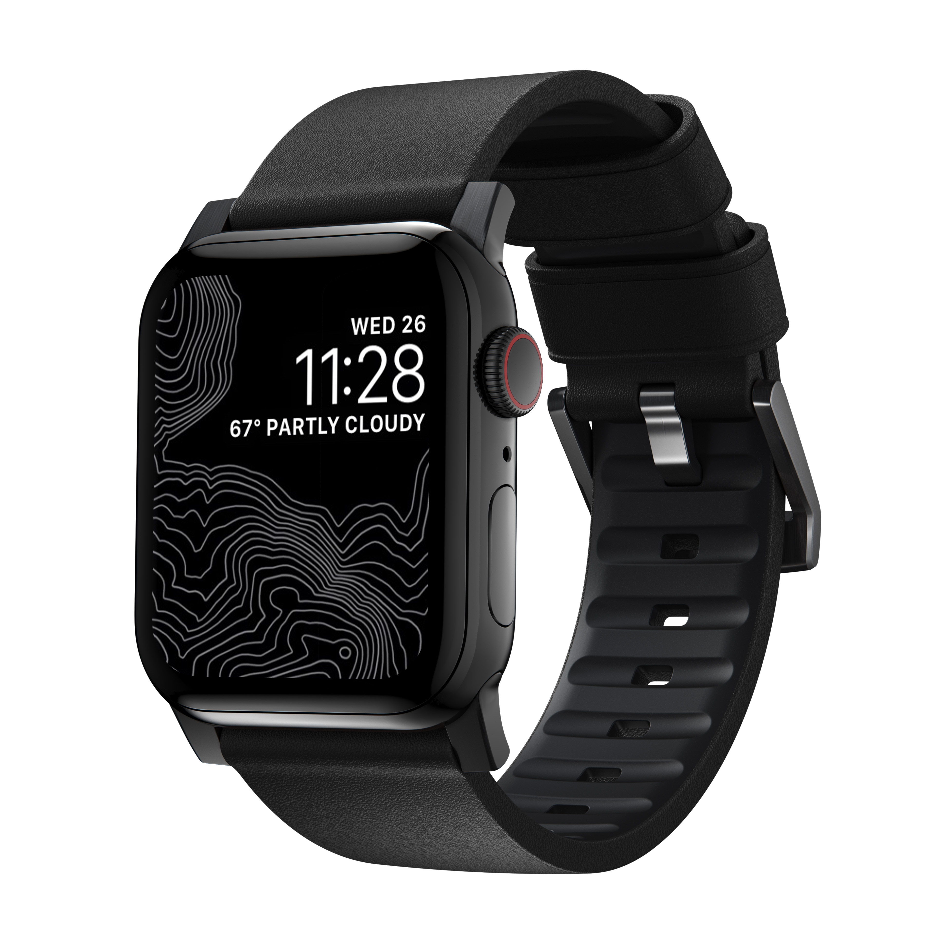 Active Band Pro Apple Watch 42/44/45/49 mm Black (Black Hardware)