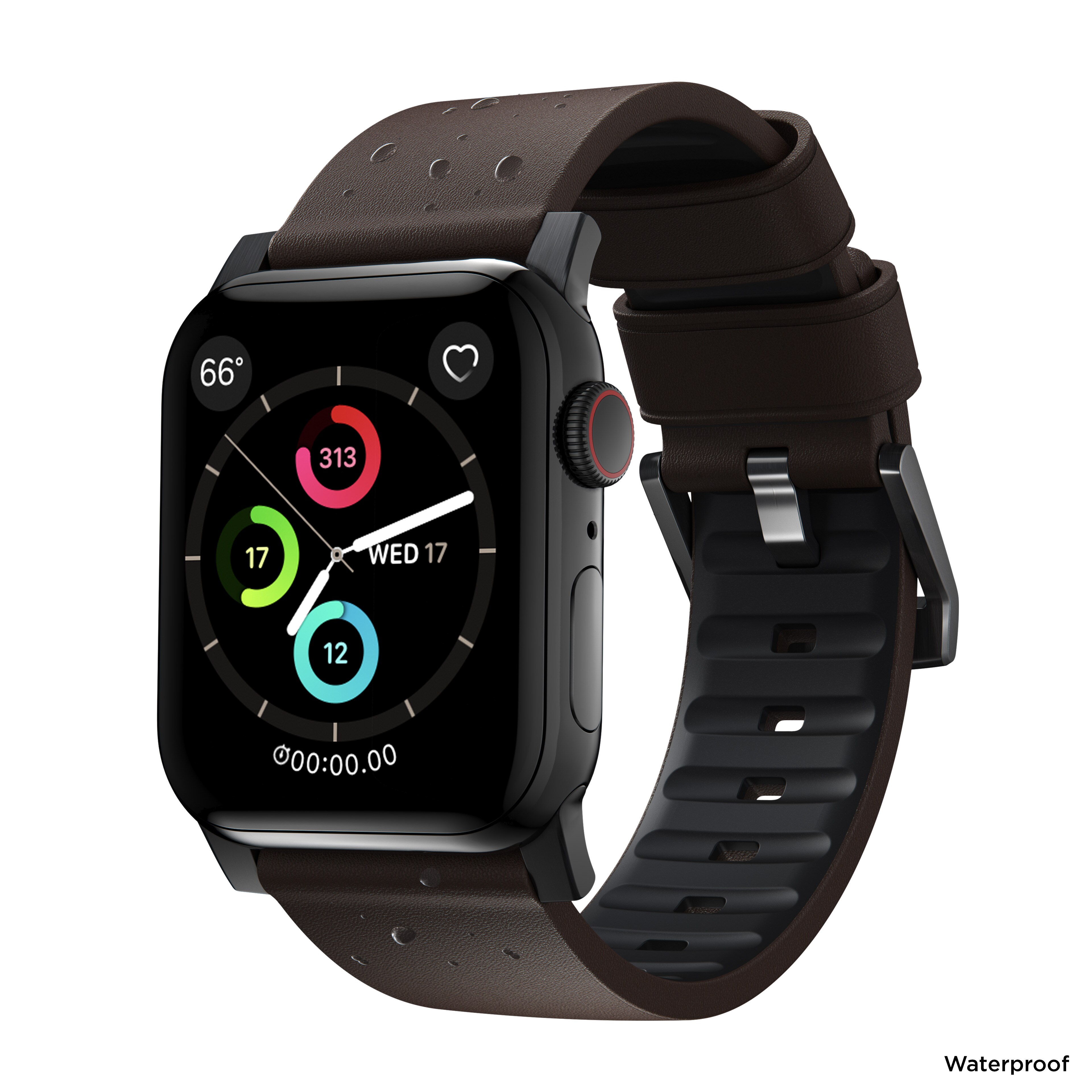 Active Band Pro Apple Watch 42mm Classic Brown (Black Hardware)