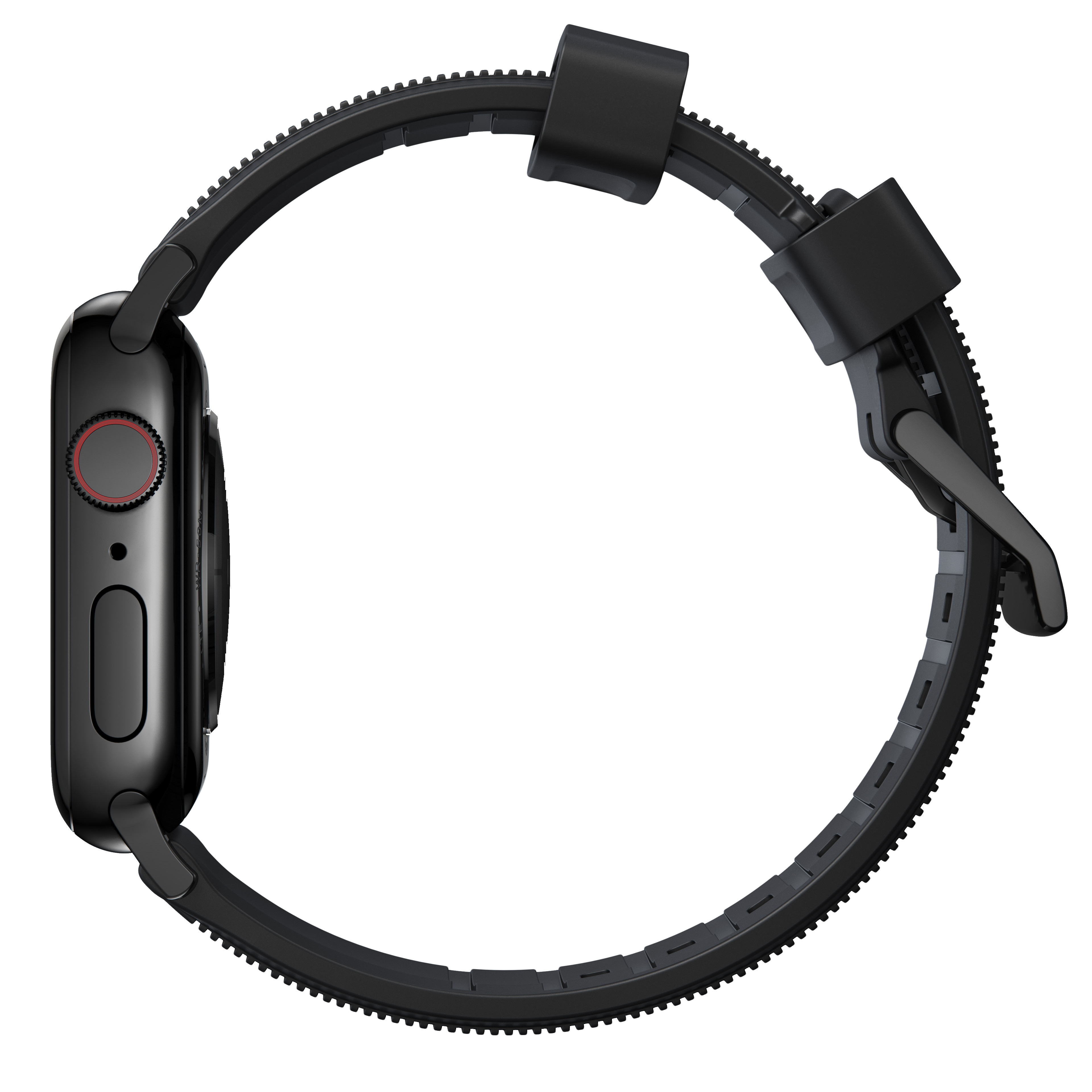 Rugged Band Apple Watch Ultra 49mm Black (Black Hardware)