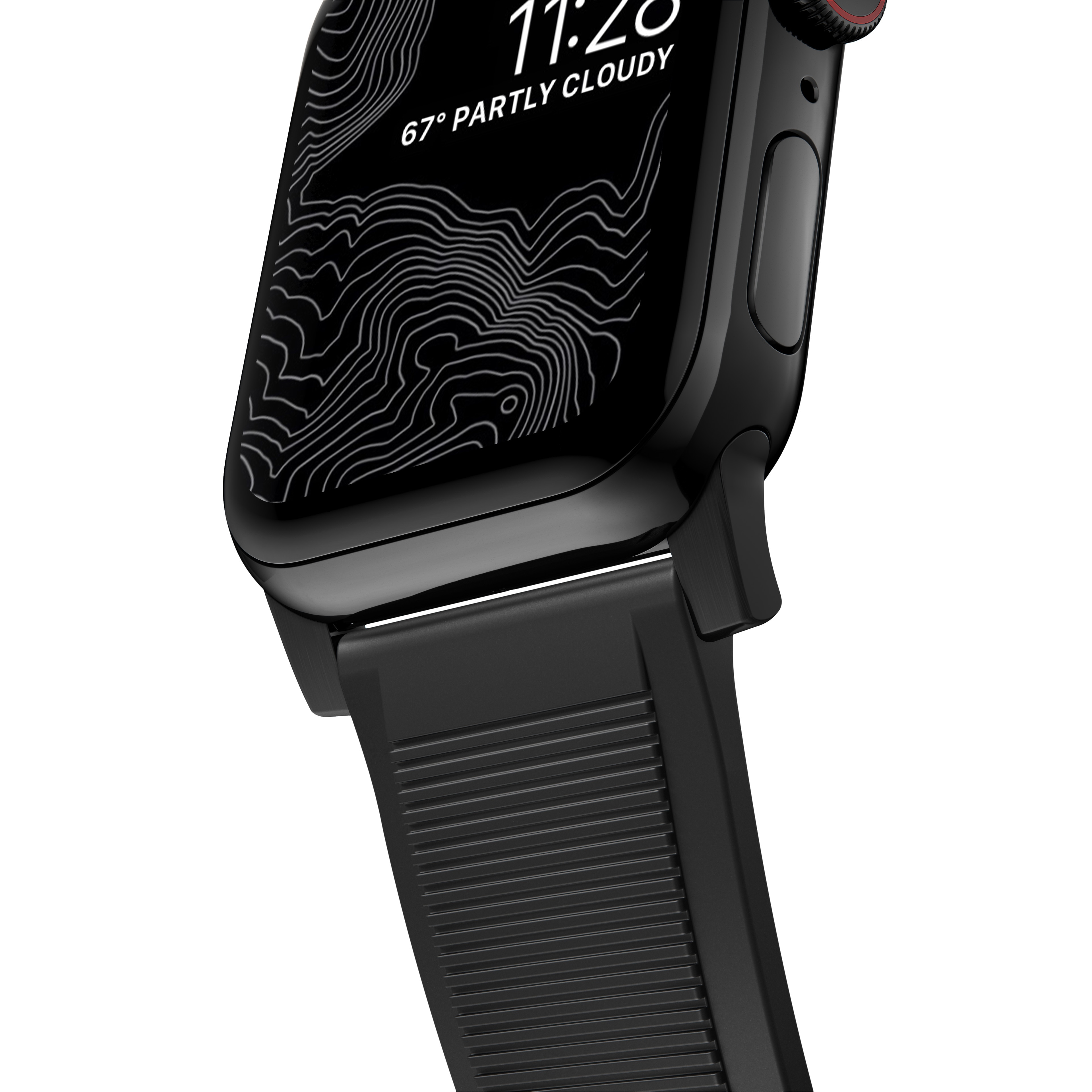 Rugged Band Apple Watch Ultra 49mm Black (Black Hardware)