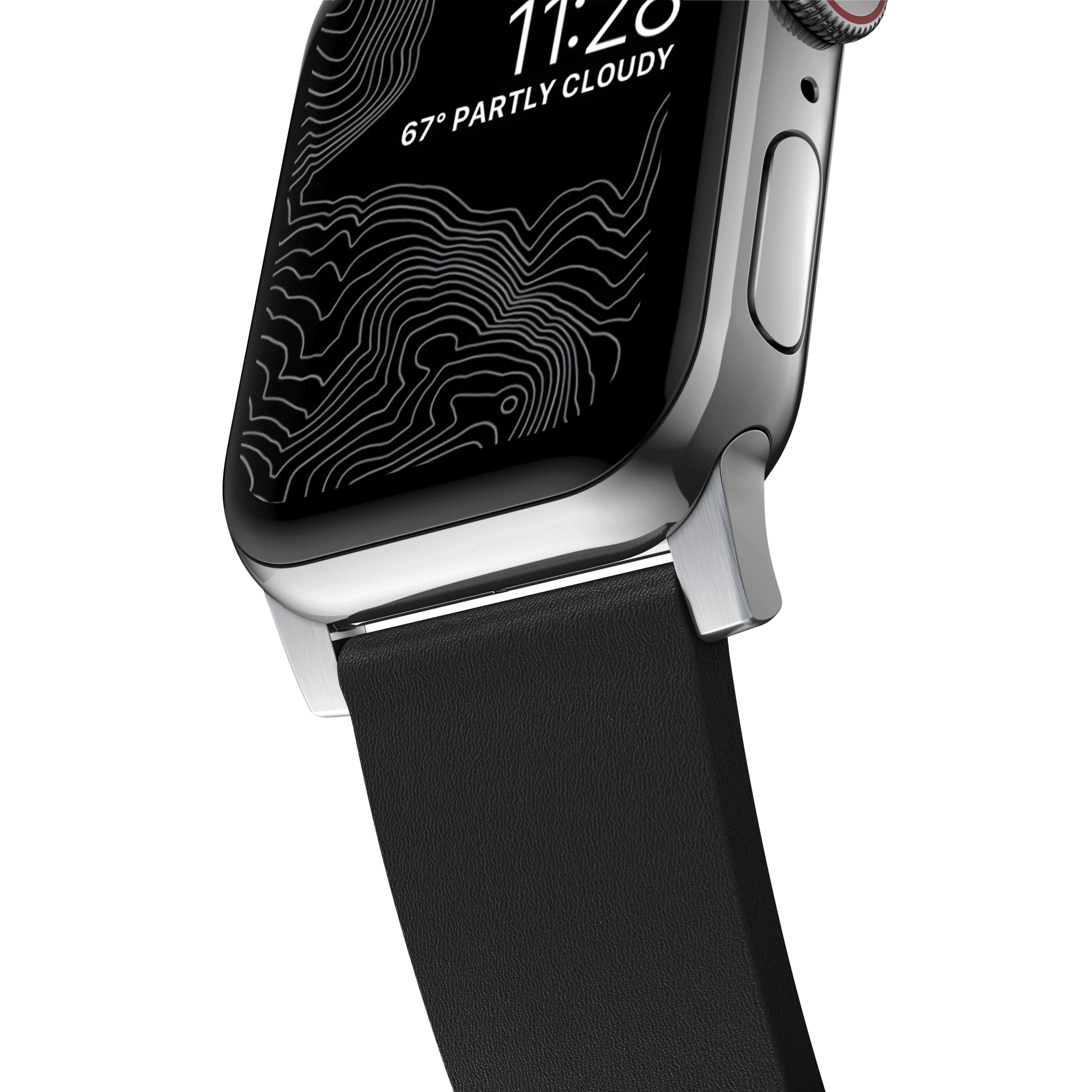 Active Band Pro Apple Watch Ultra 2 49mm Black (Silver Hardware)