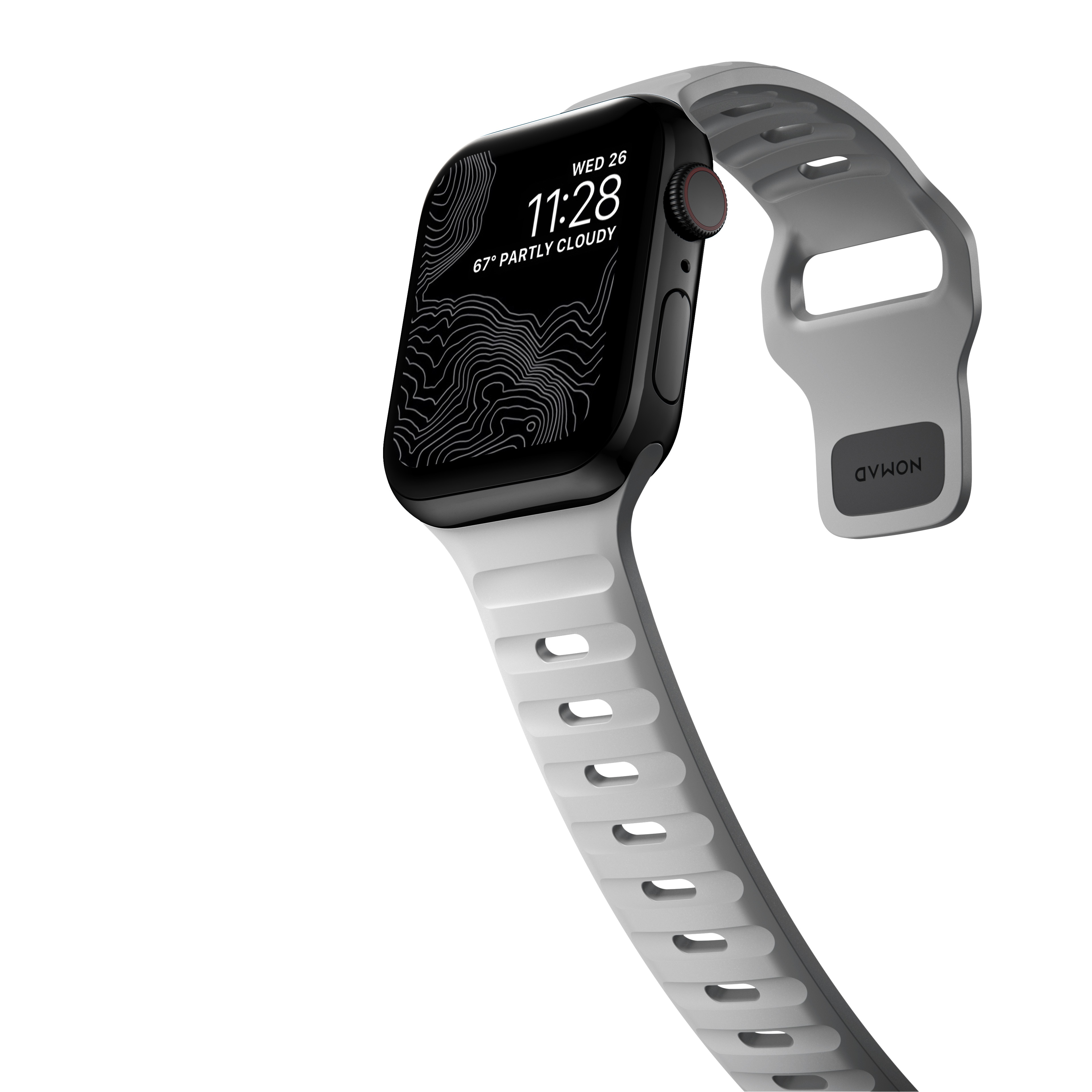 Sport Band Apple Watch 45mm Series 8 Lunar Gray