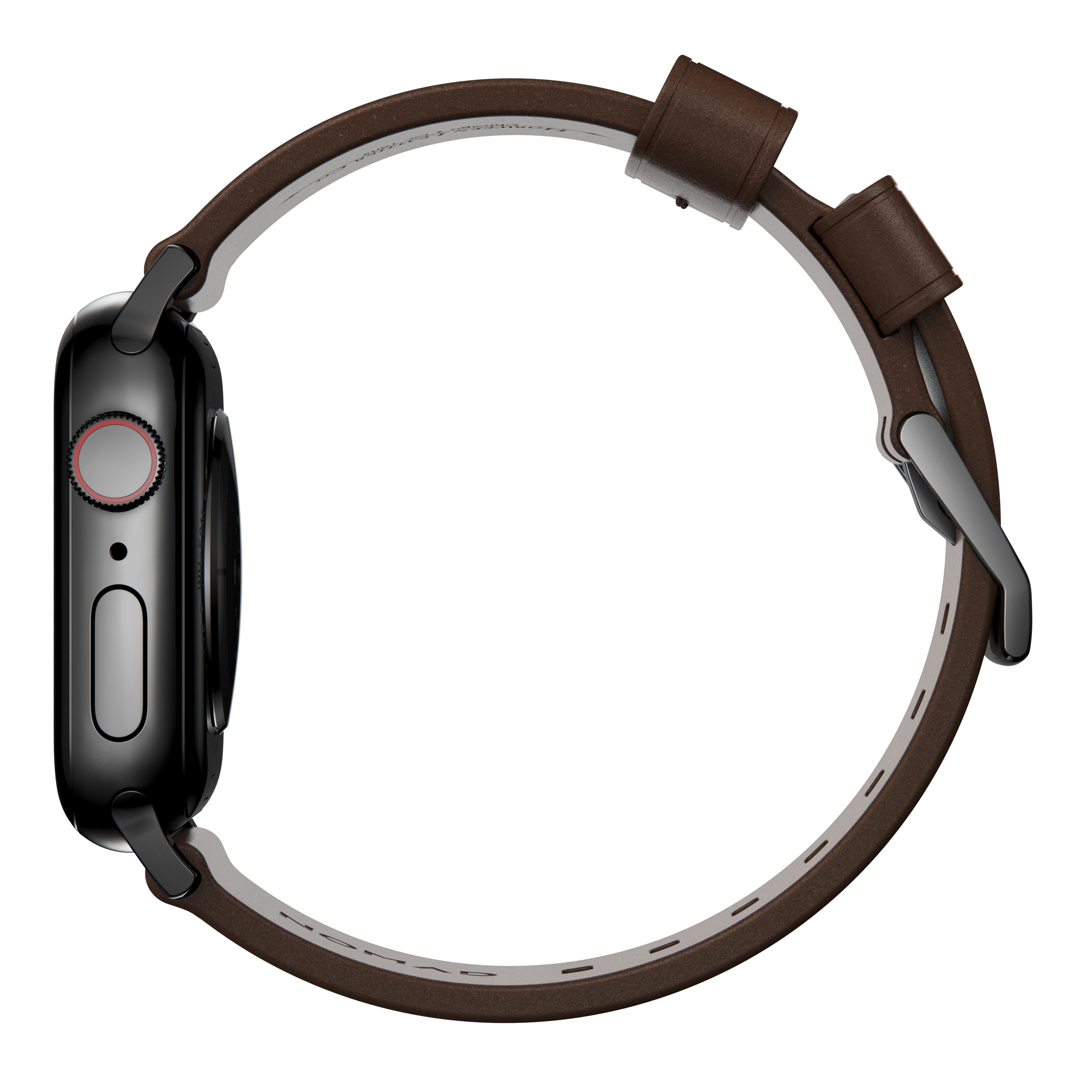 Modern Band Horween Leather Apple Watch 40mm Rustic Brown (Black Hardware)