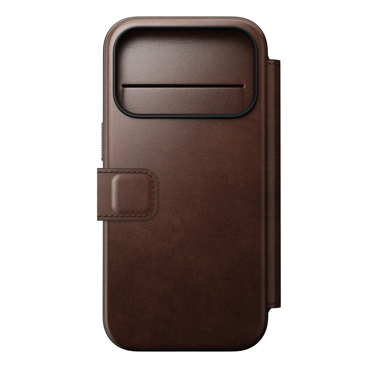 Modern Horween Leather Folio MagSafe iPhone 17 Pro Black