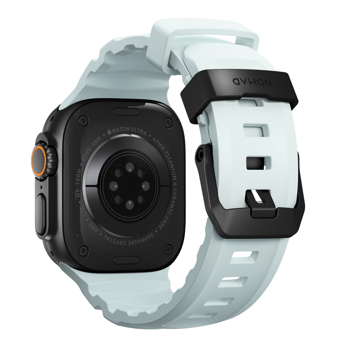 Rocky Point Band Apple Watch Series 1-3 42mm Icy Blue Glow (Black Hardware) - Limited edition