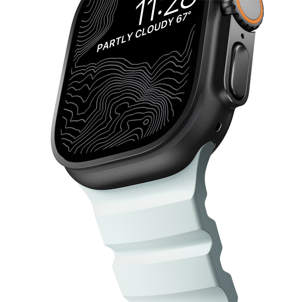 Rocky Point Band Apple Watch Series 1-3 42mm Icy Blue Glow (Black Hardware) - Limited edition