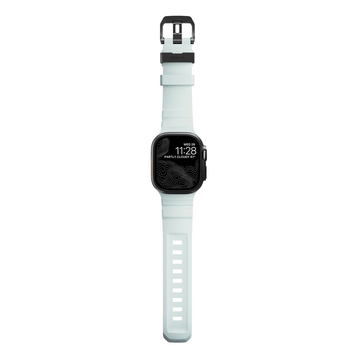 Rocky Point Band Apple Watch Series 1-3 42mm Icy Blue Glow (Black Hardware) - Limited edition