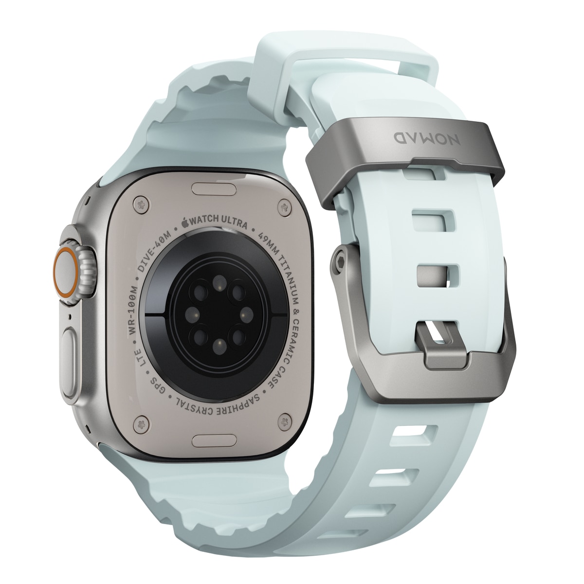 Rocky Point Band Apple Watch Series 1-3 42mm Icy Blue Glow (Natural Hardware) - Limited edition