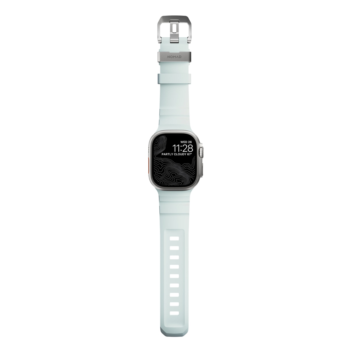 Rocky Point Band Apple Watch Series 1-3 42mm Icy Blue Glow (Natural Hardware) - Limited edition