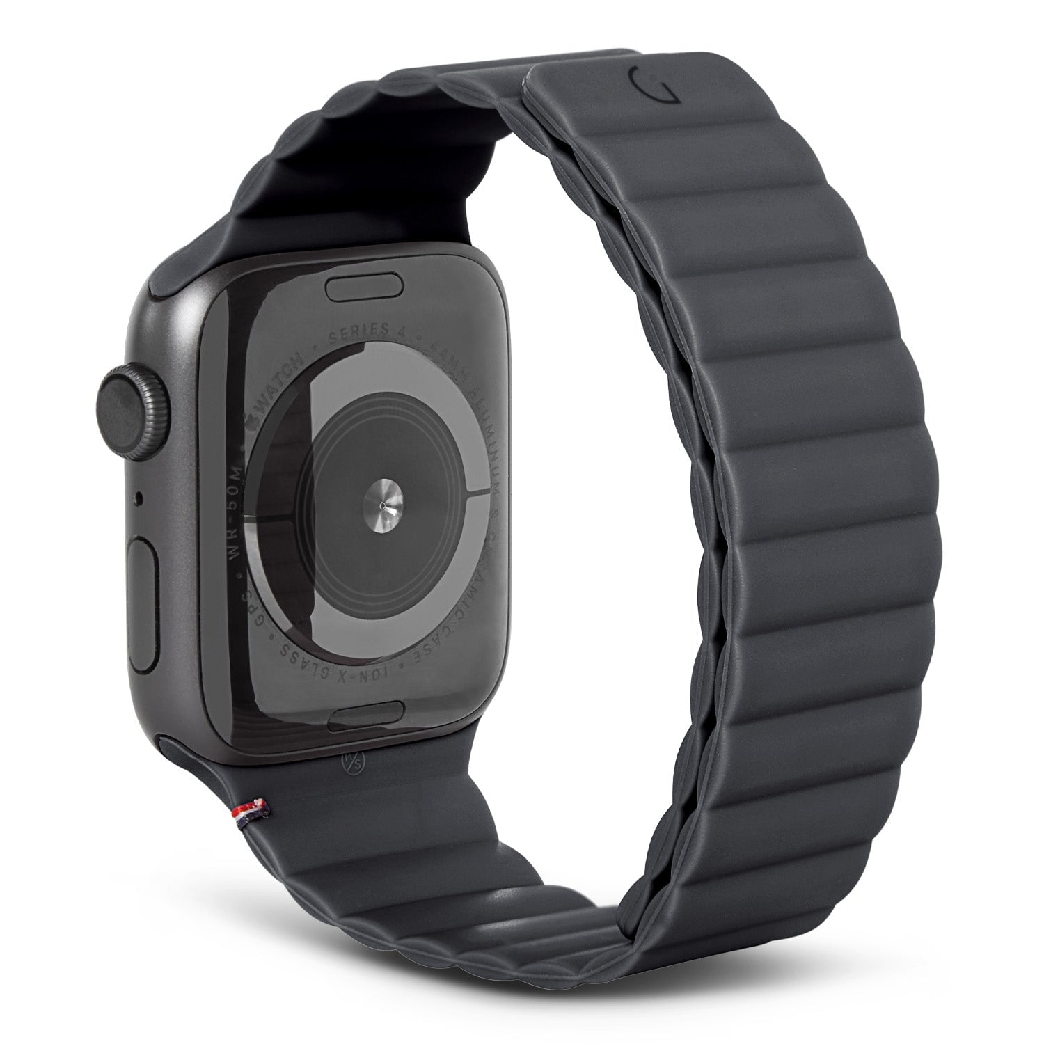 Silicone Magnetic Traction Strap Lite Apple Watch SE 44mm Charcoal