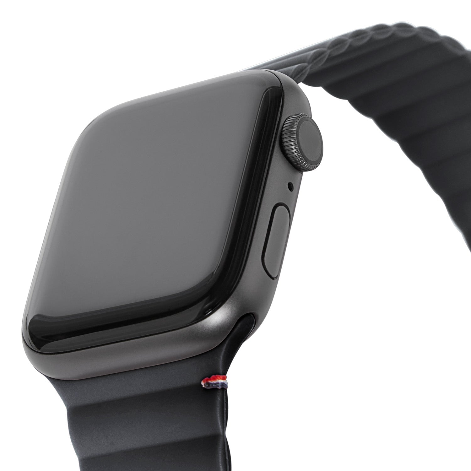 Silicone Magnetic Traction Strap Lite Apple Watch 45mm Series 9 Charcoal