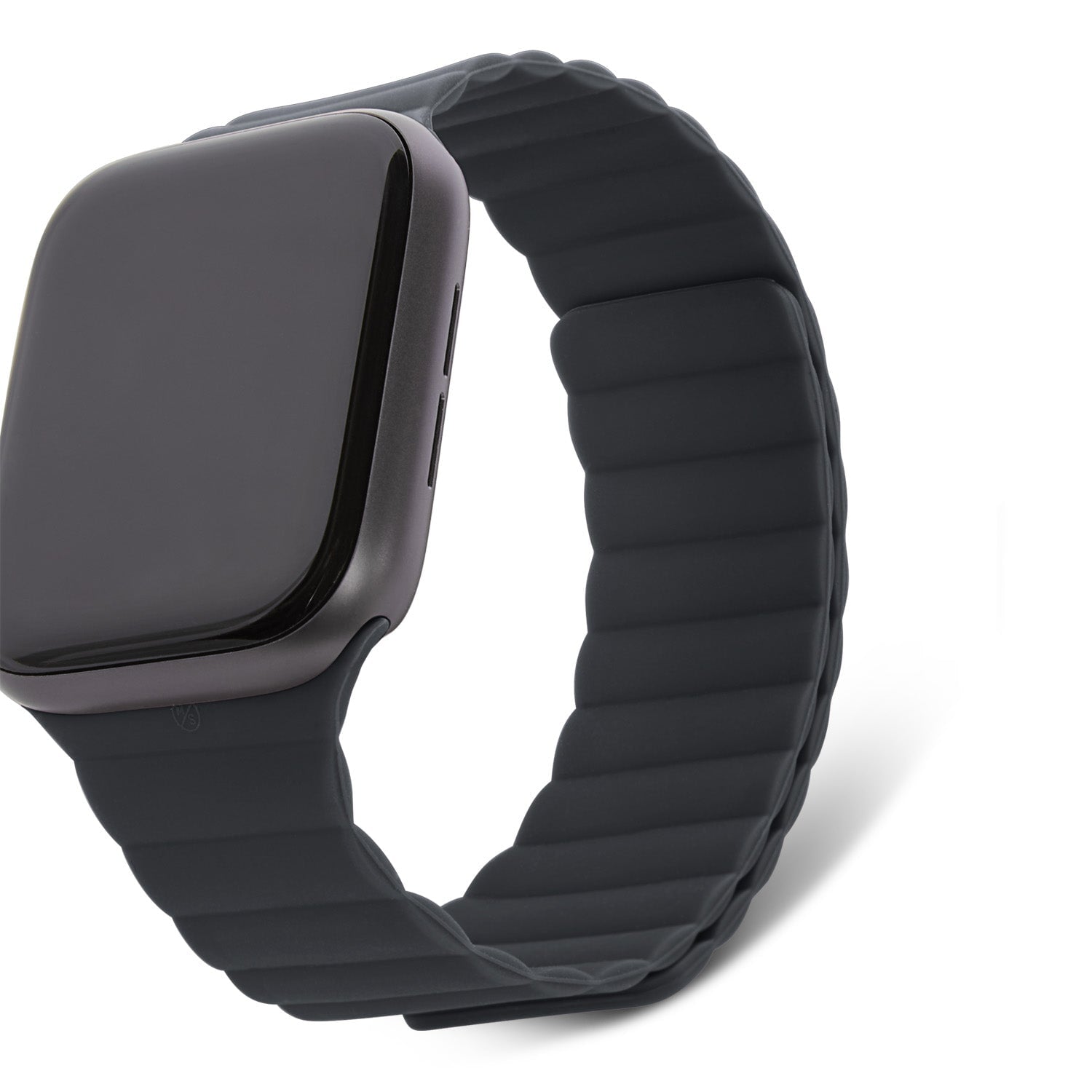 Silicone Magnetic Traction Strap Lite Apple Watch 45mm Series 9 Charcoal