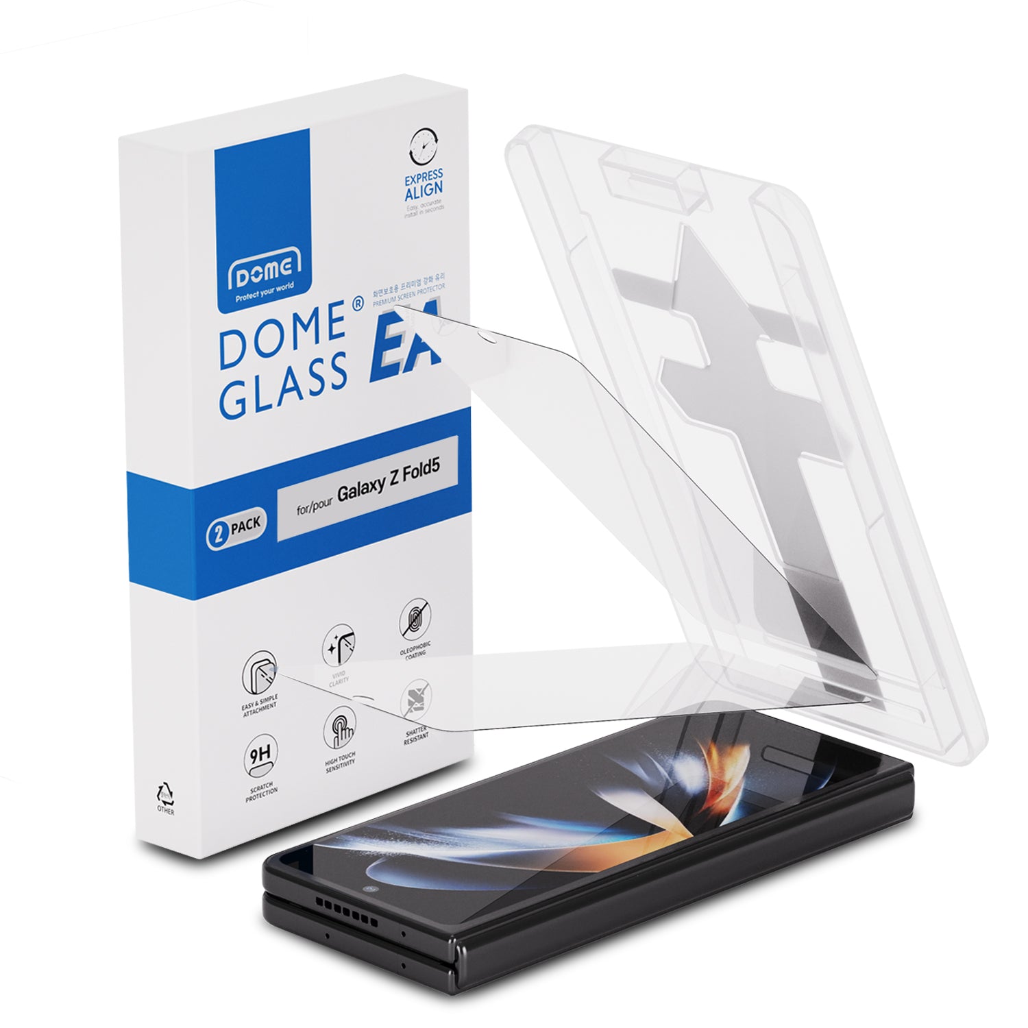 EA Glass Screen Protector (2 pezzi) Samsung Galaxy Z Fold 5