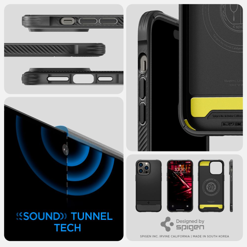 Cover Rugged Armor Mag iPhone 14 Pro Black