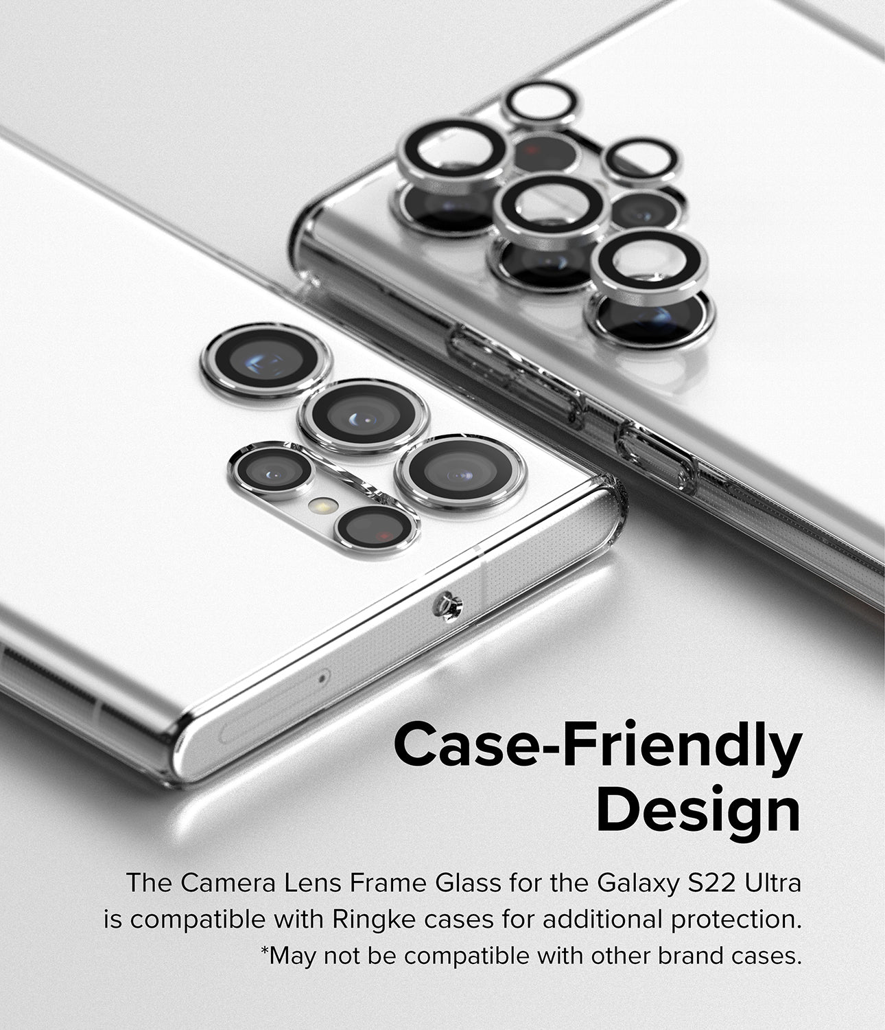 Camera Lens Protector Samsung Galaxy S22 Ultra Nero