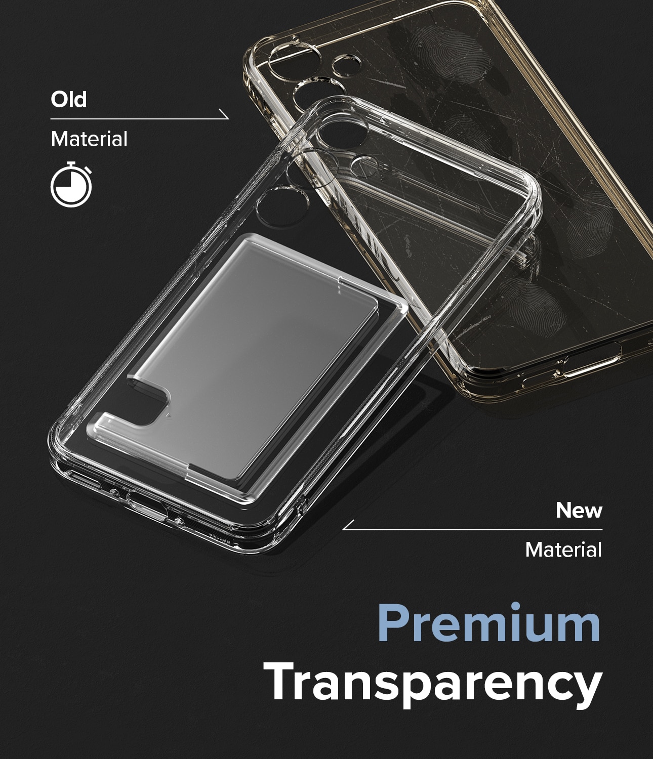 Cover Fusion Card Samsung Galaxy A35 trasparente