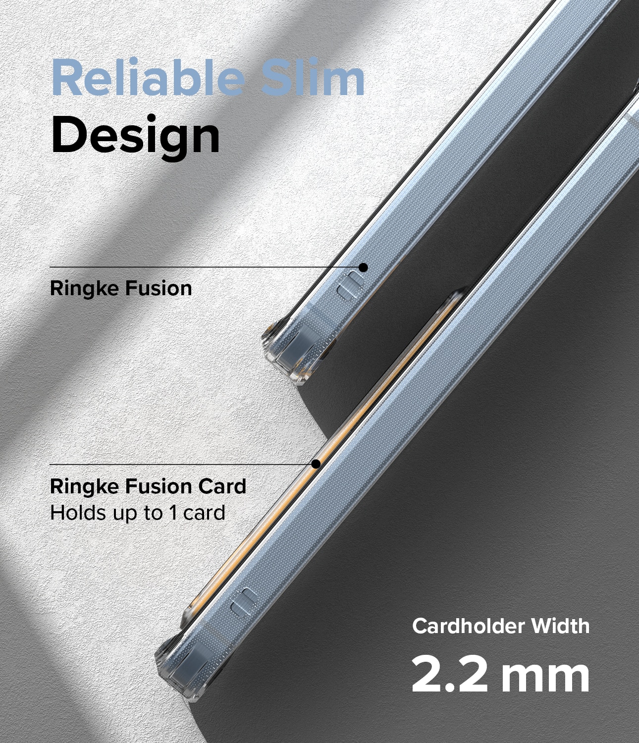 Cover Fusion Card Samsung Galaxy A55 trasparente