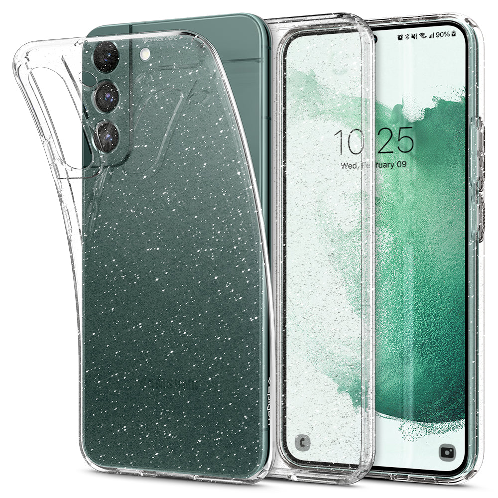 Cover Liquid Crystal Samsung Galaxy S22 Glitter Crystal