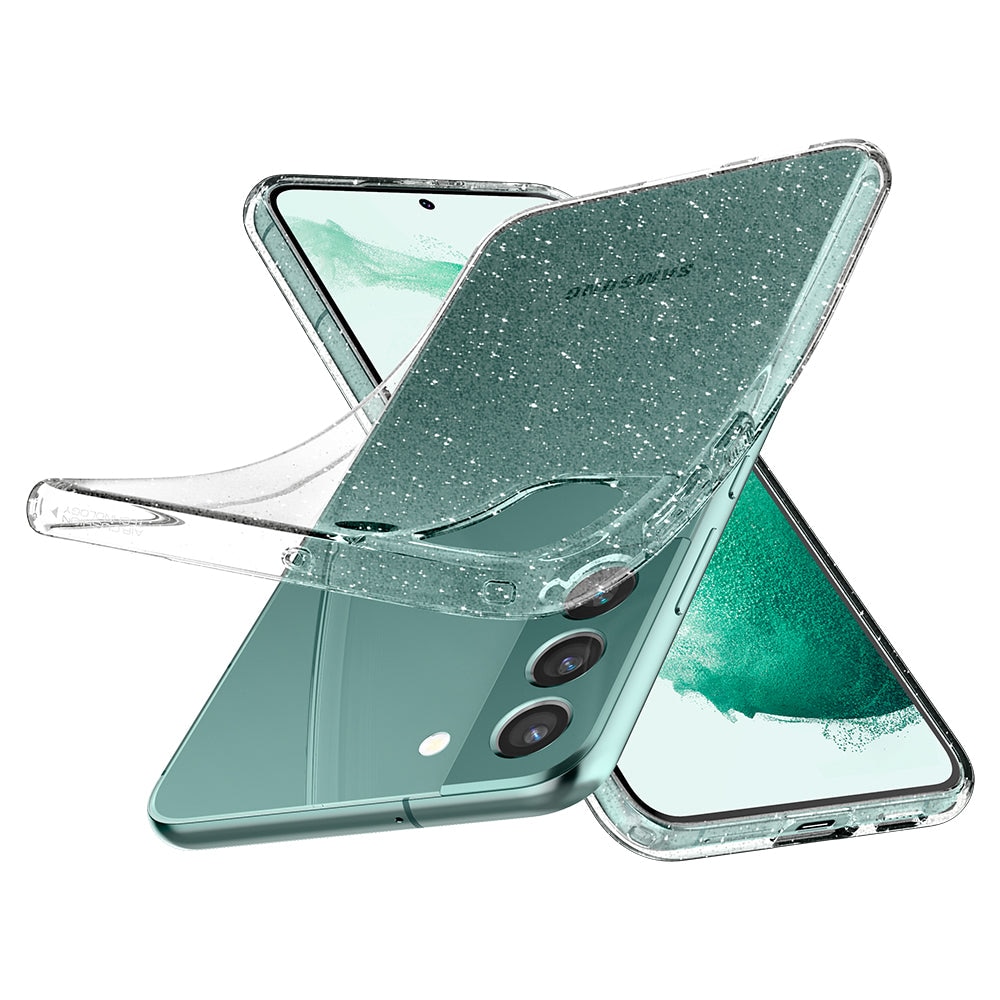 Cover Liquid Crystal Samsung Galaxy S22 Glitter Crystal