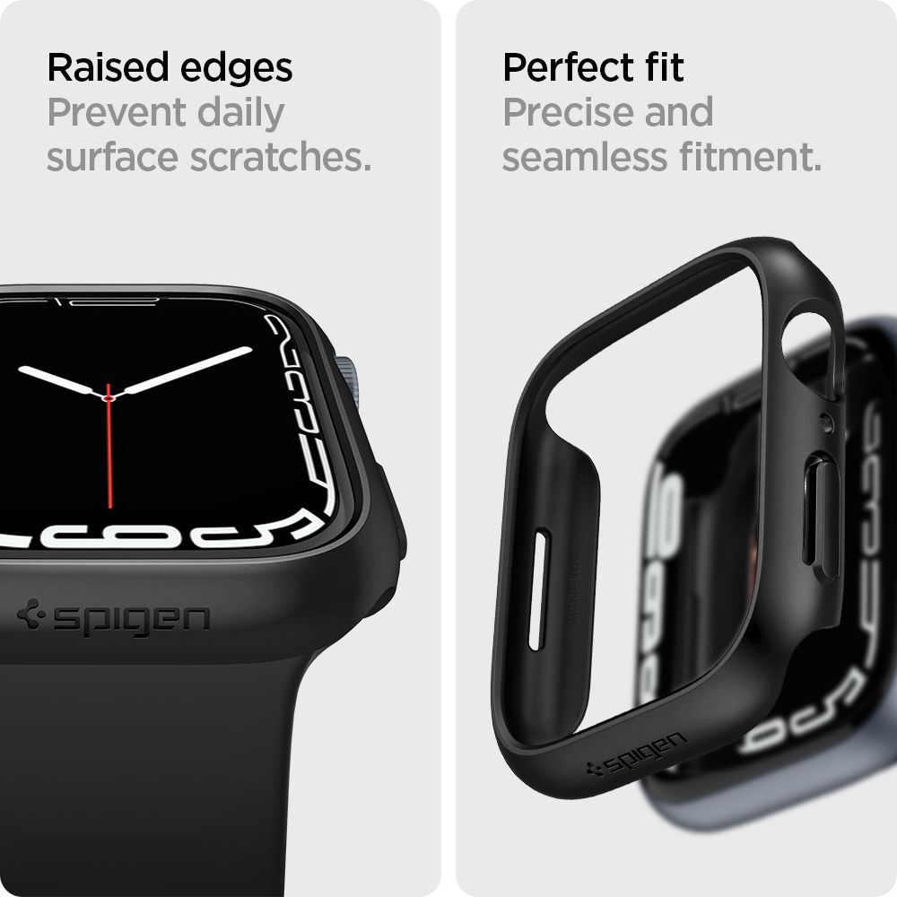 Cover Thin Fit Apple Watch 45mm Series 8 Black