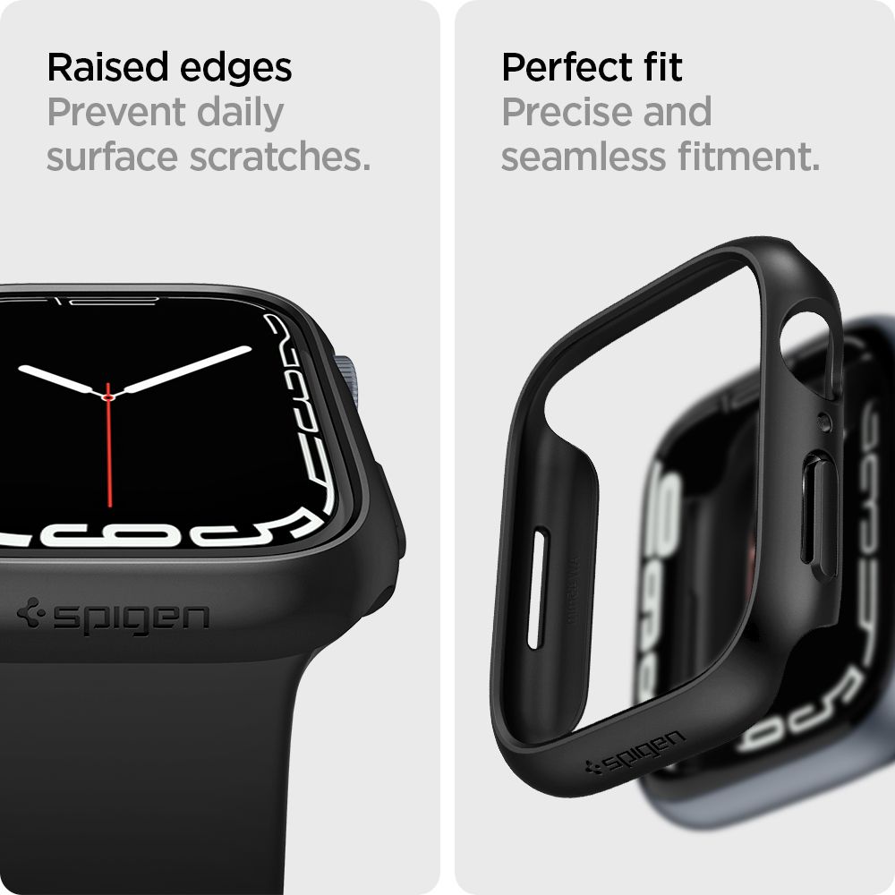 Cover Thin Fit Apple Watch 45mm Series 9 Black