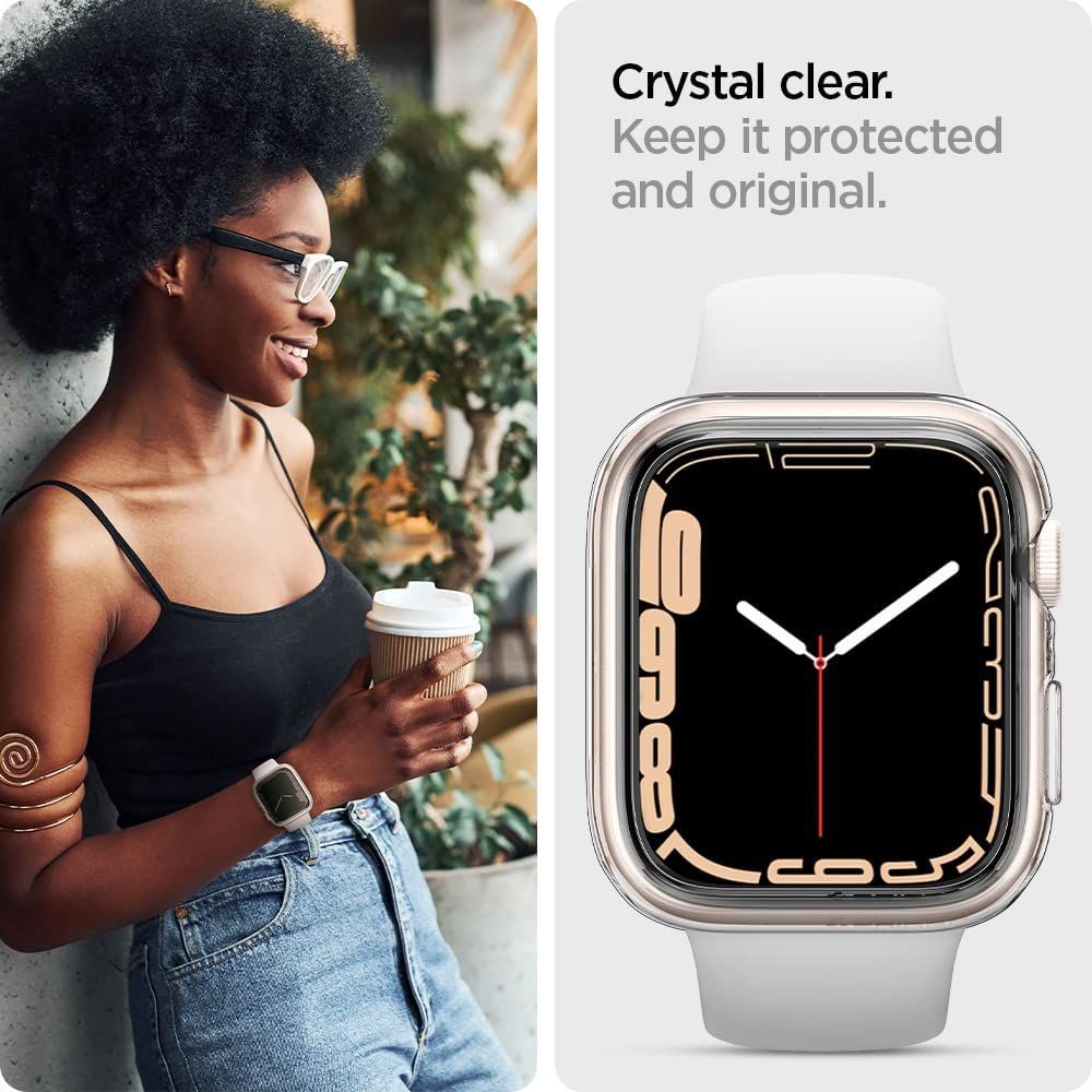 Cover Liquid Apple Watch 45mm Series 8 Crystal Clear