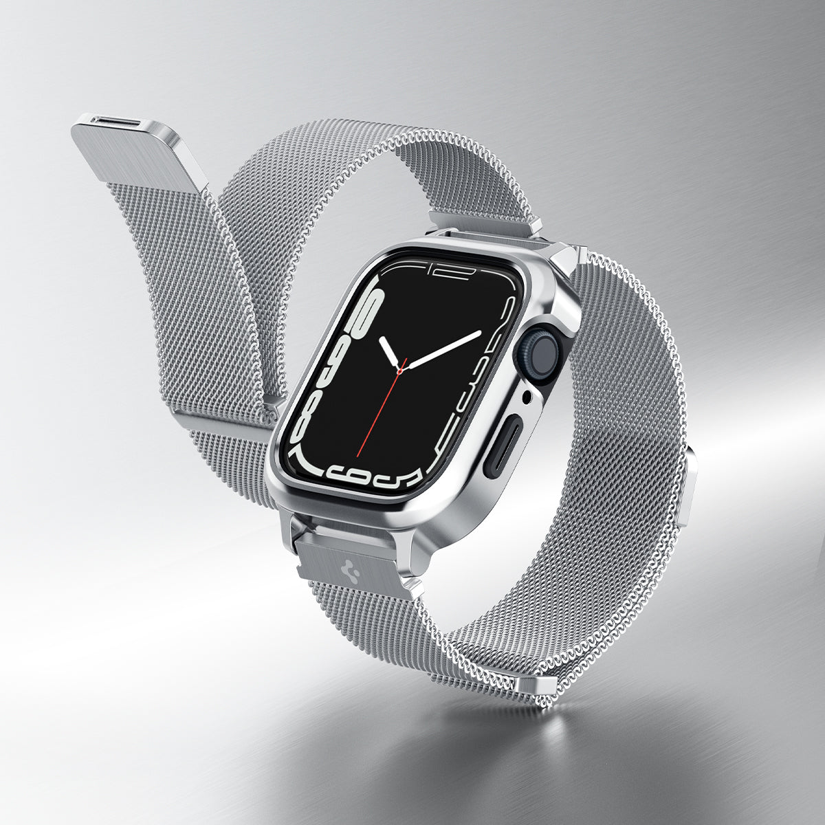 Cover Metal Fit Pro Apple Watch SE 44mm Silver