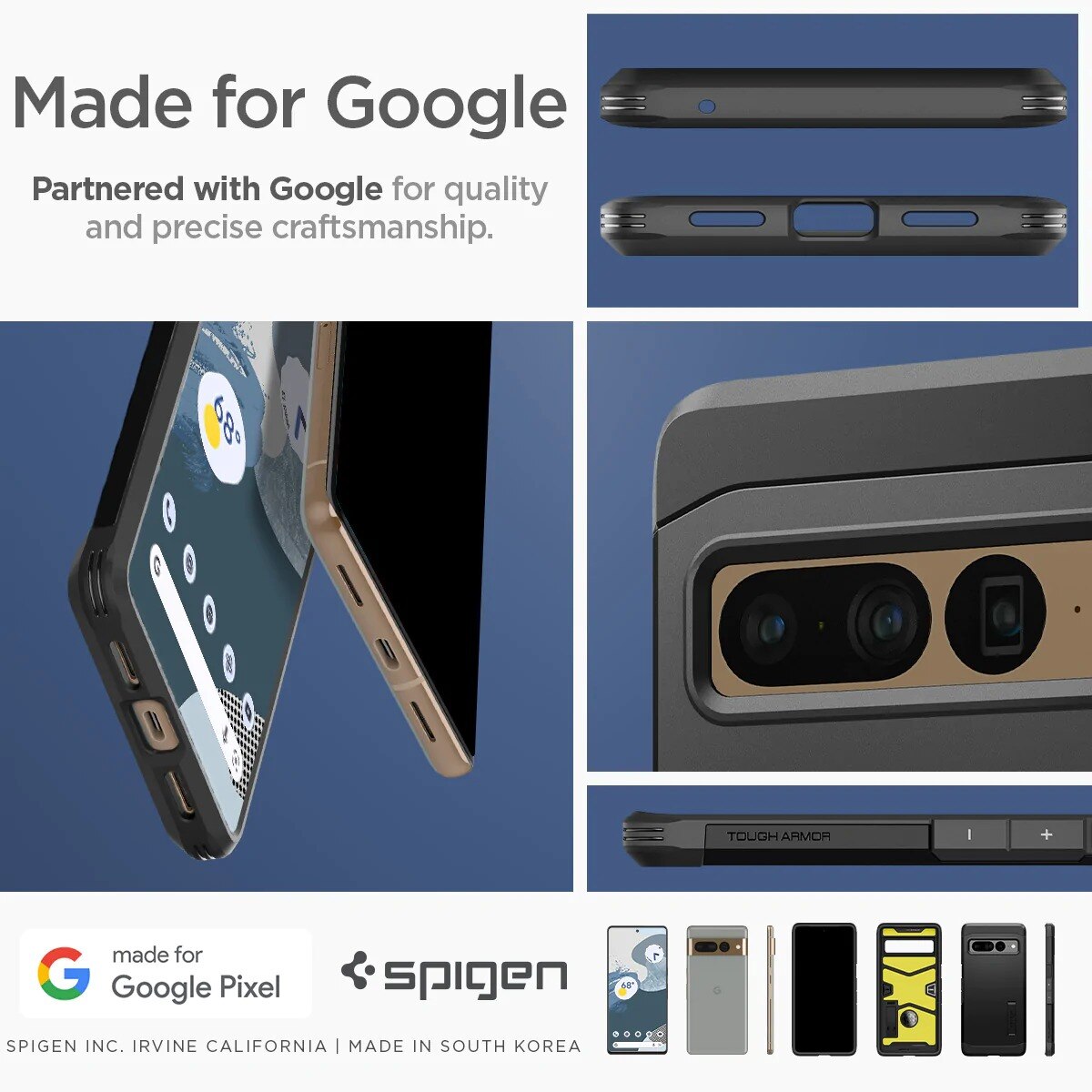 Cover Tough Armor Google Pixel 7 Pro Black