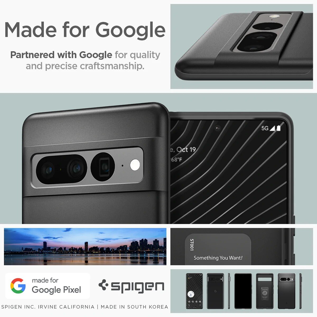 Cover Thin Fit Google Pixel 7 Pro Black