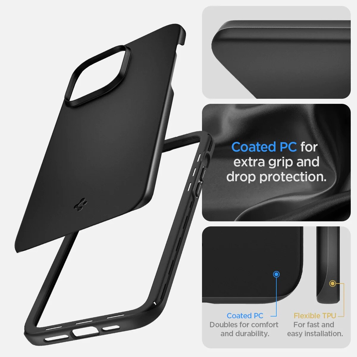 Cover Thin Fit iPhone 14 Pro Black