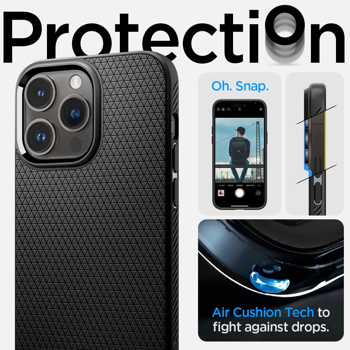 Cover Liquid Air iPhone 14 Pro Max Black