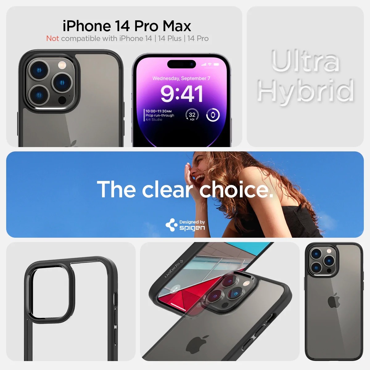 Cover Ultra Hybrid iPhone 14 Pro Max Matte Black
