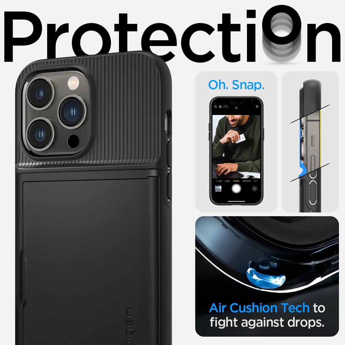 Cover Slim Armor CS iPhone 14 Pro Black