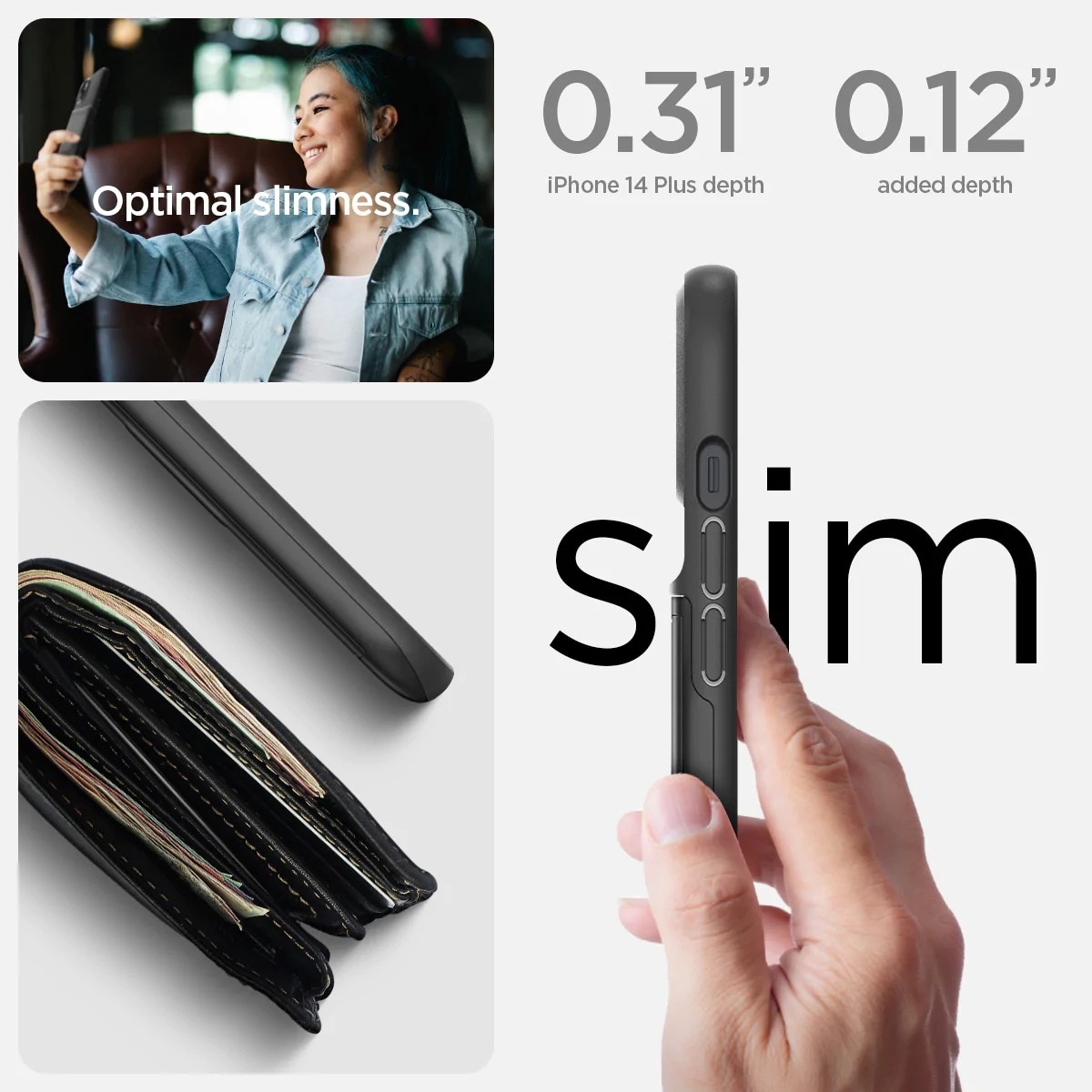 Cover Slim Armor CS iPhone 14 Black
