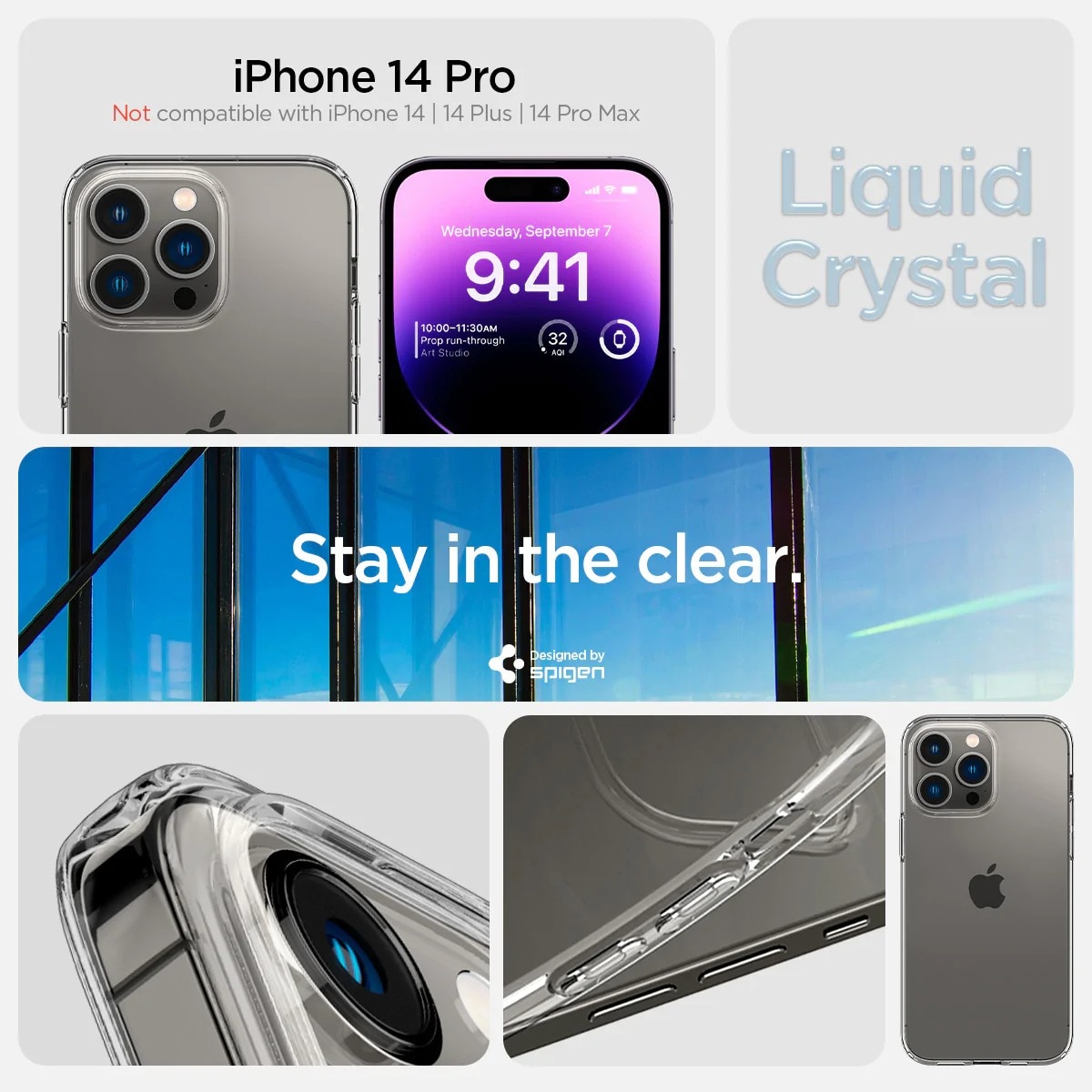 Cover Liquid iPhone 14 Pro Max Crystal Clear