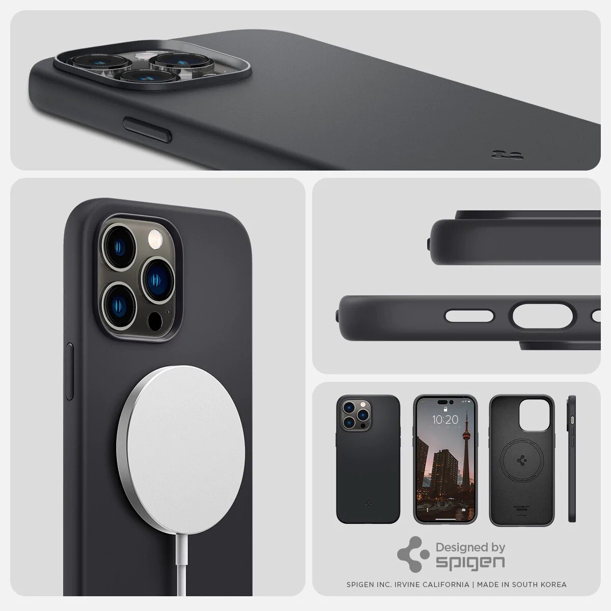 Cover Silicone Fit Mag iPhone 14 Pro Black