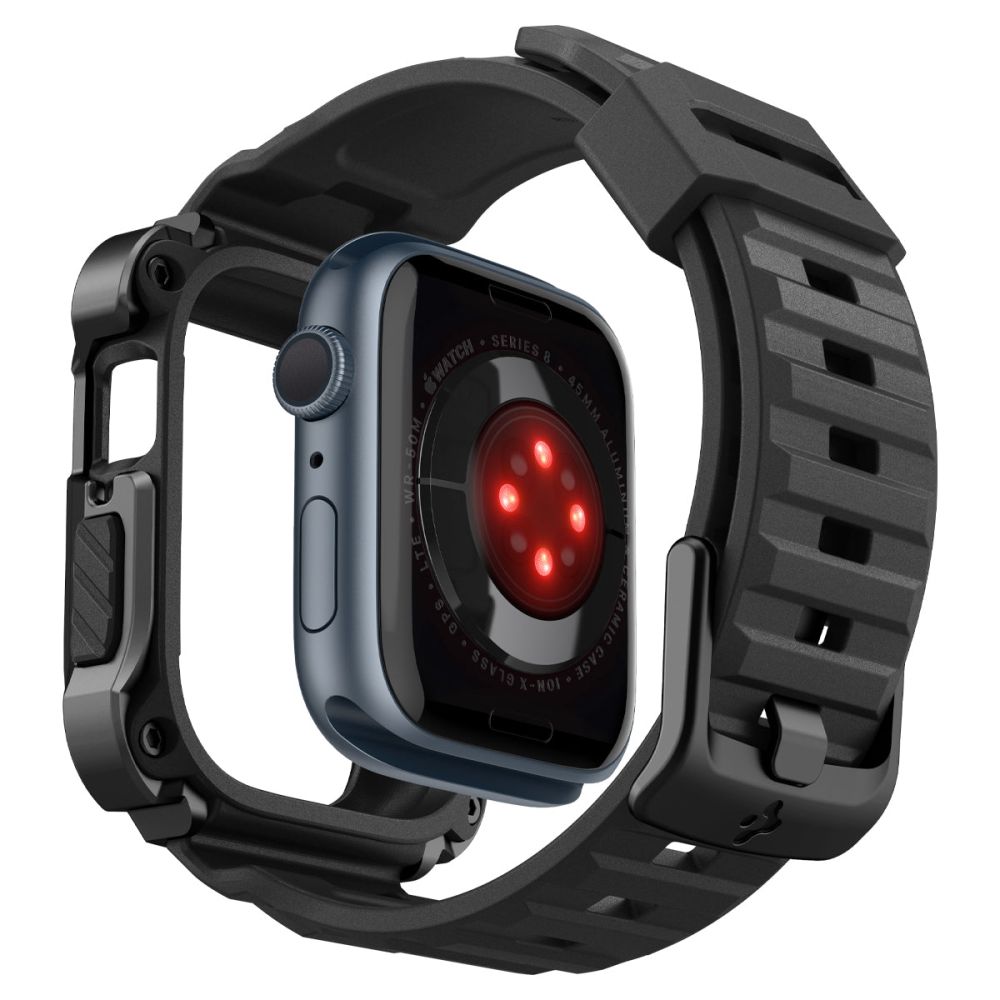 Cover Tough Armor Pro Metal Apple Watch 45mm Series 8 Black