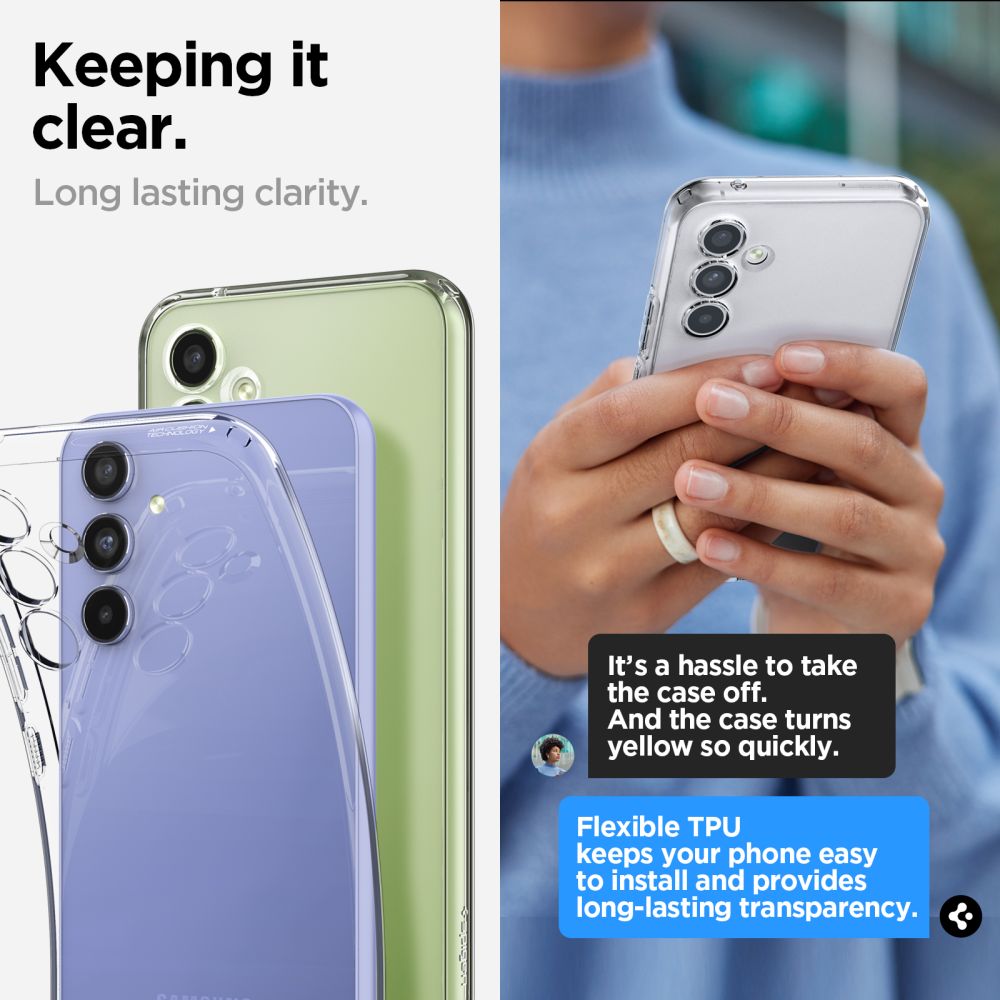 Cover Liquid Crystal Samsung Galaxy A54 Clear