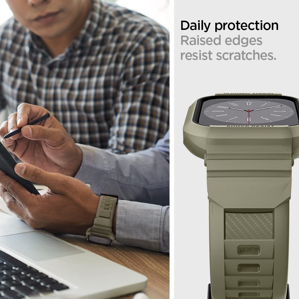 Cover Rugged Armor Pro Apple Watch 45mm Series 9 Vintage Khaki